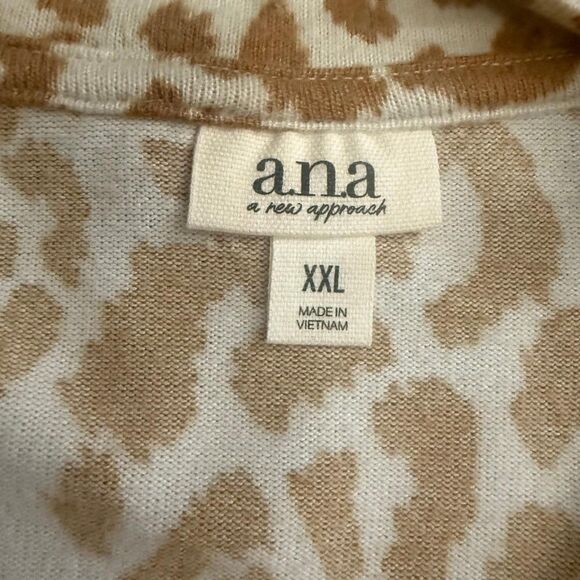 A.N.A. A New Approach Brown-Beige Drop Shoulder Cardigan Sweater, NWT! Size XXL - Picture 4 of 8
